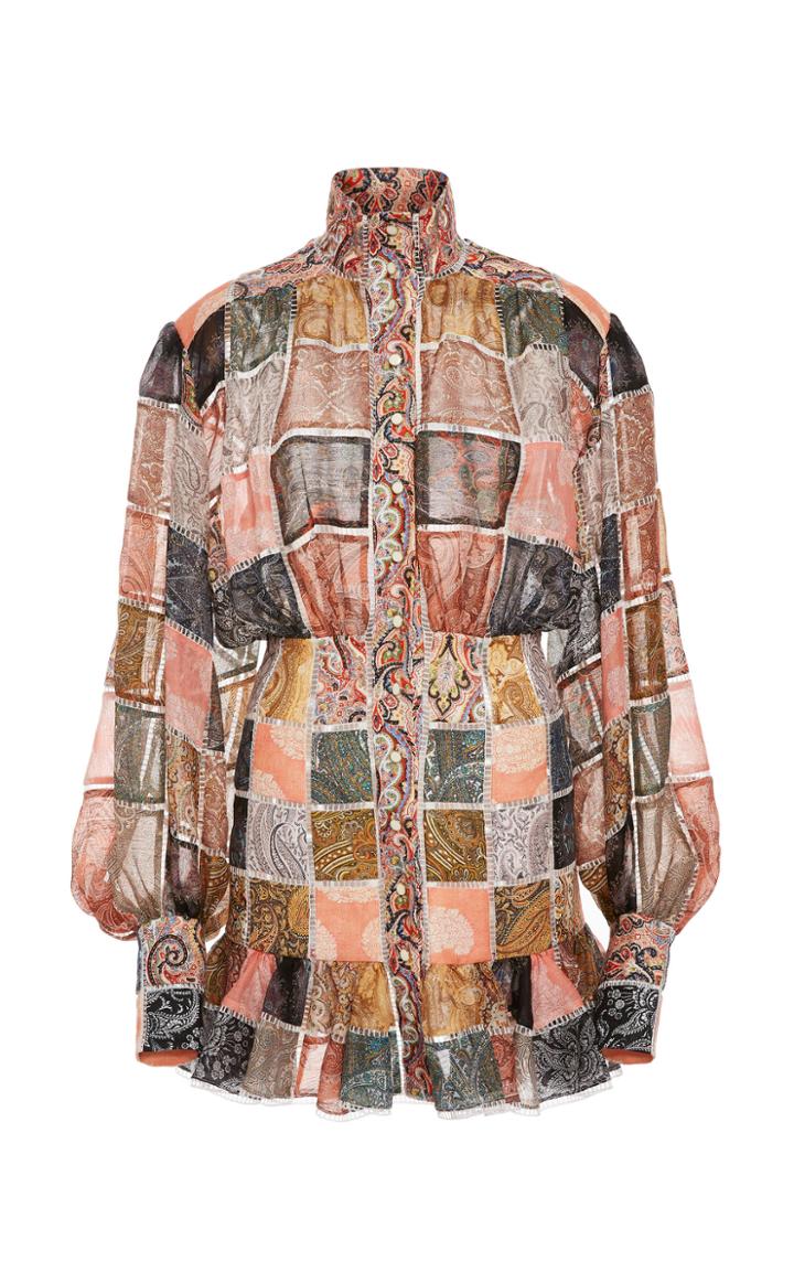Zimmermann Ninety-six Patch Silk Mini Dress