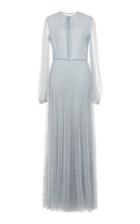 Luisa Beccaria Tulle Chemisier Full Length Dress