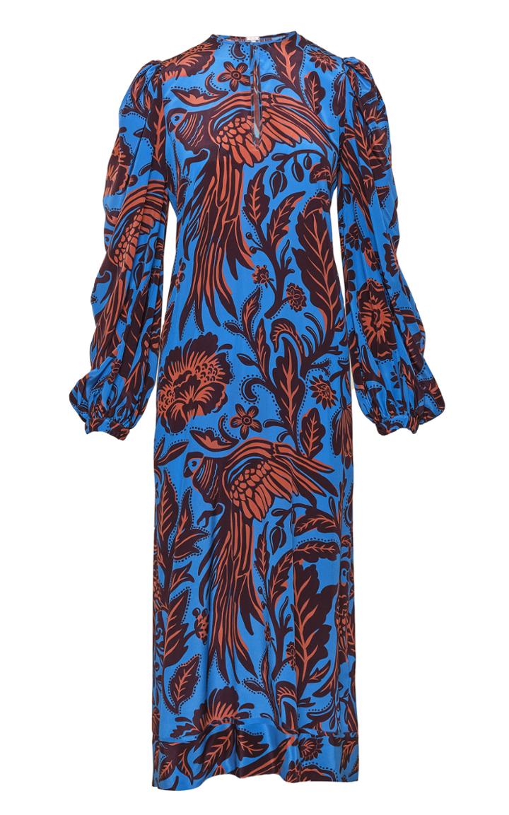 Moda Operandi Johanna Ortiz Indus Valley Silk Midi Dress