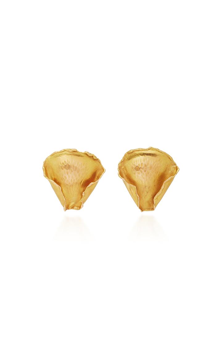 Moda Operandi Vintage Angela Cummings For Tiffany & Co. Gold Petal Earrings