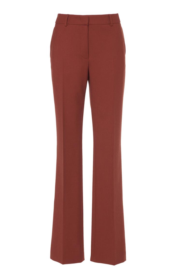 Agnona Tailoring Stretch Wool Straight Pant