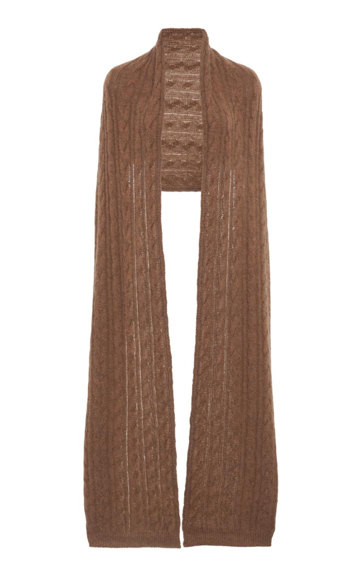 Moda Operandi Agnona Cashmere Silk Cable Scarf