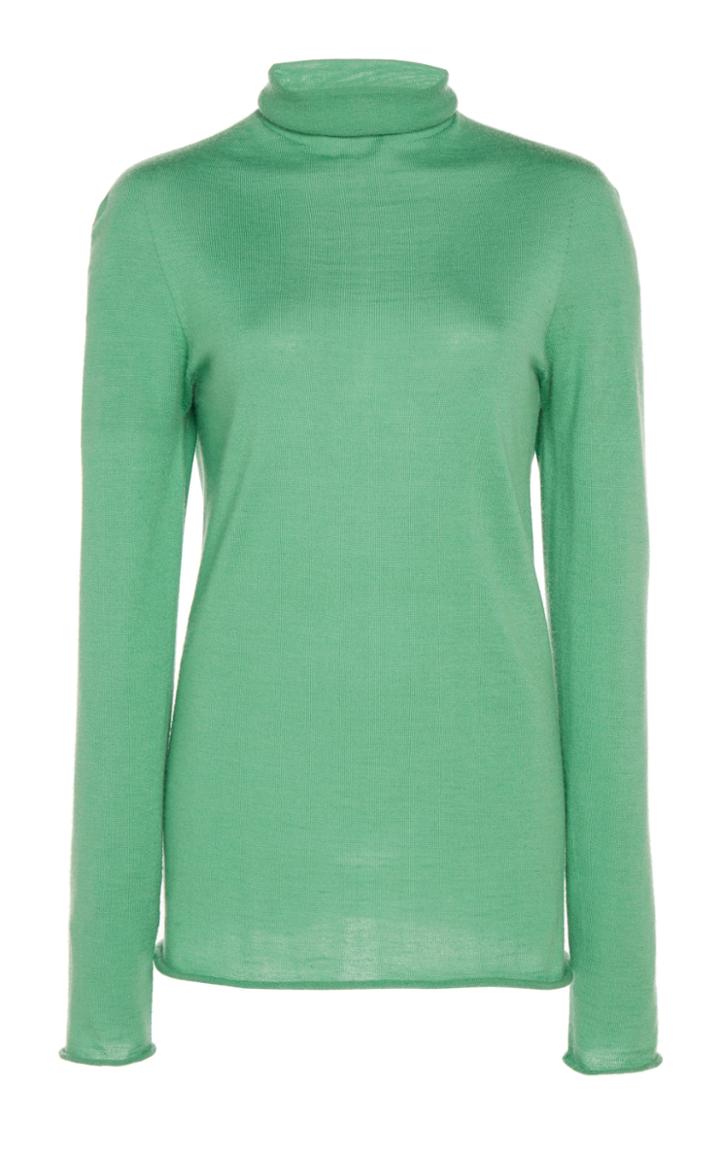 Boontheshop Collection Silk And Wool-blend Turtleneck