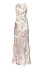 Moda Operandi Marina Moscone Draped Satin Dress Size: 0