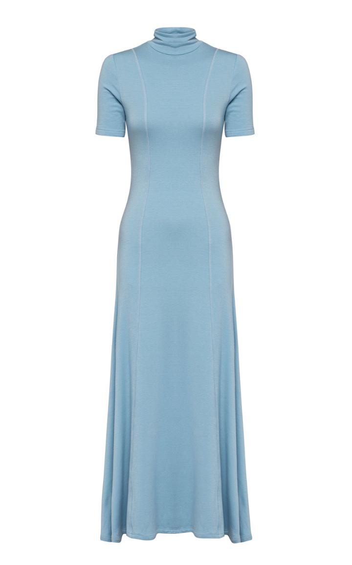 Moda Operandi Anna Quan Korina Jersey Turtleneck Maxi Dress