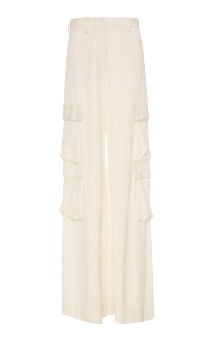 Jonathan Simkhai Wide-leg Twill Cargo Pants