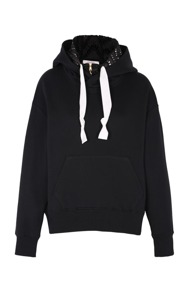Dorothee Schumacher Airy Volume Embroidered Pullover Sweatshirt