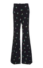Rochas Ocrate Floral Flared Pants