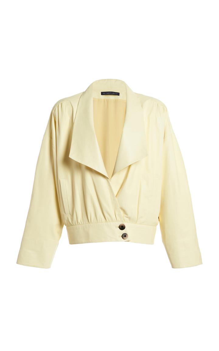 Moda Operandi Zeynep Aray Bat Wing Leather Jacket