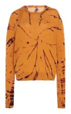 Moda Operandi The Elder Statesman Swirl Tranquility Cropped Cashmere Crewneck Size: