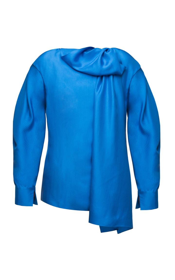 Lake Studio Draped Silk Top