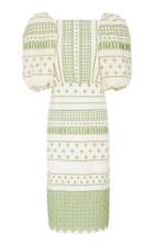Johanna Ortiz Pre-columbian Culture Cotton Voile Midi Dress