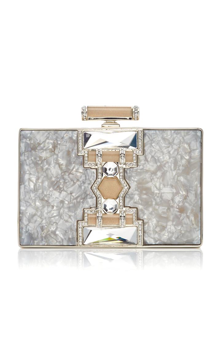 Judith Leiber Couture Jazz Age Ridged Rectangle Clutch