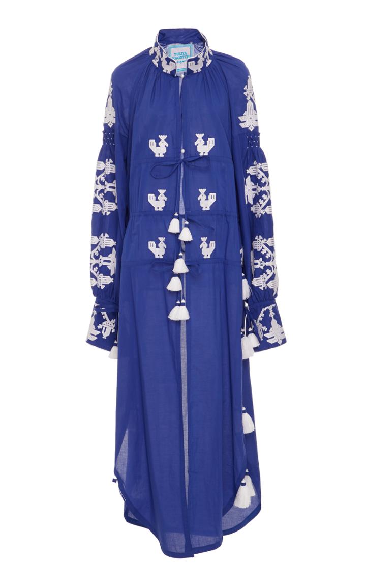 Yuliya Magdych Cotton Chestnut Dress