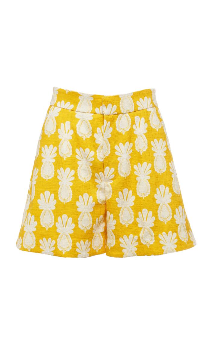 Moda Operandi La Doublej Good Butt High-rise Printed Shorts Size: Xs