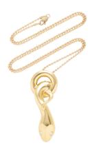 Christina Alexiou Snake Charm Necklace