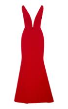 Romona Keveza Fluted Gown