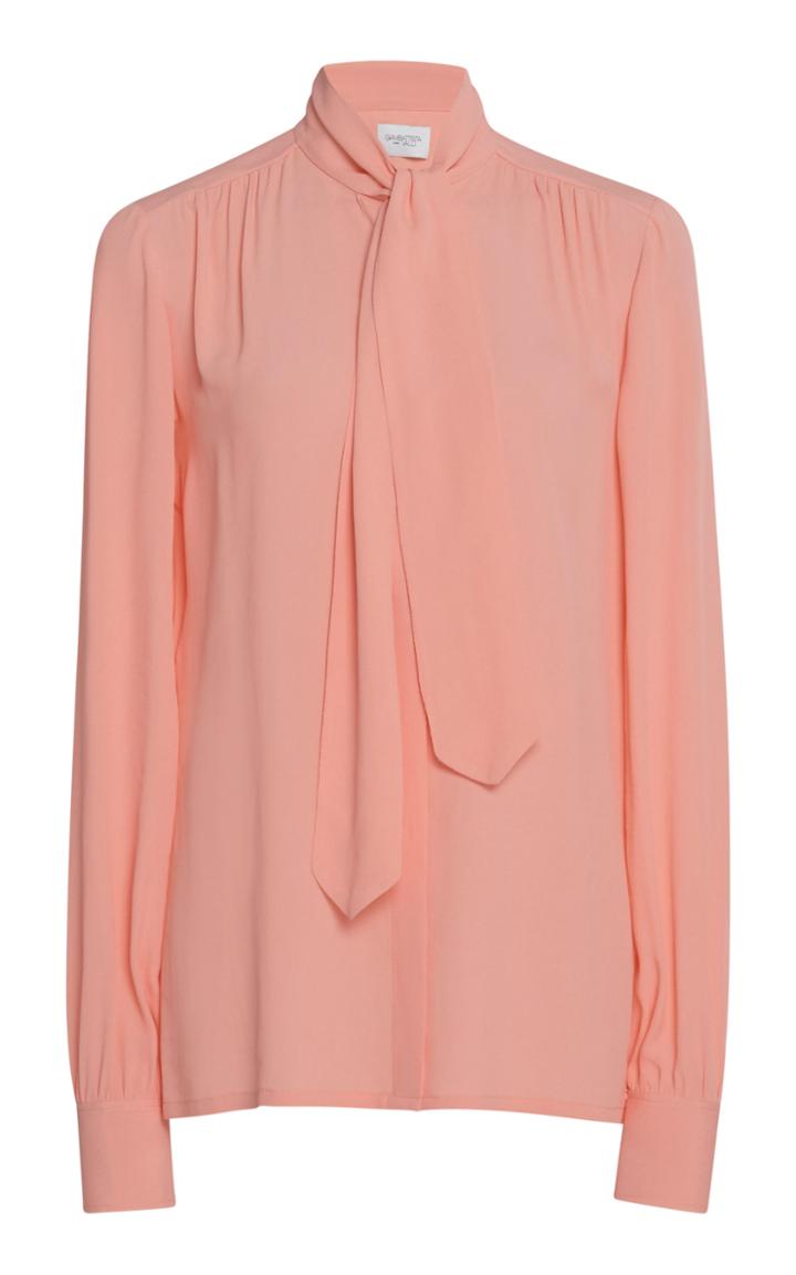 Giambattista Valli Pussy Bow Long Sleeve Blouse
