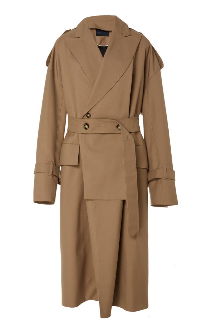 Proenza Schouler Long Wool Trench Coat