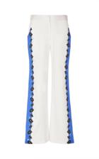 Mi Jong Lee Flat Front Pant With Side Panel