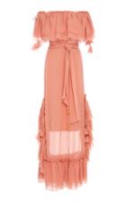 Agua De Coco Off The Shoulder Maxi Ruffle Dress