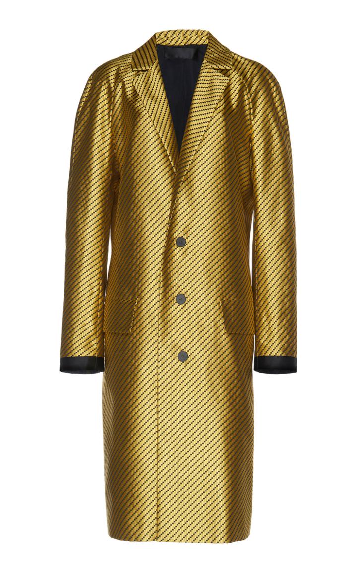 Haider Ackermann Metallic Raglan Coat