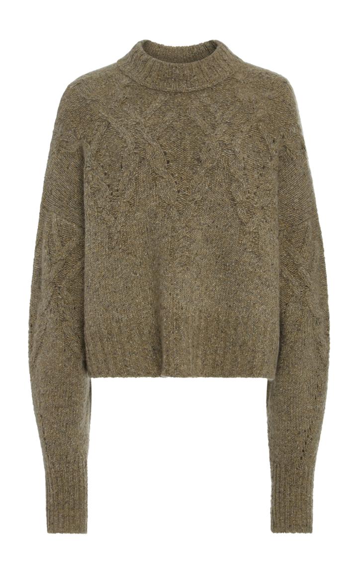 Isabel Marant Hervey Cable-knit Cashmere Sweater