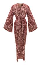 Rasario Twisted-front Leopard Print Chiffon Gown
