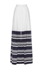 Martin Grant Stripe Pleated Wide Leg Pants
