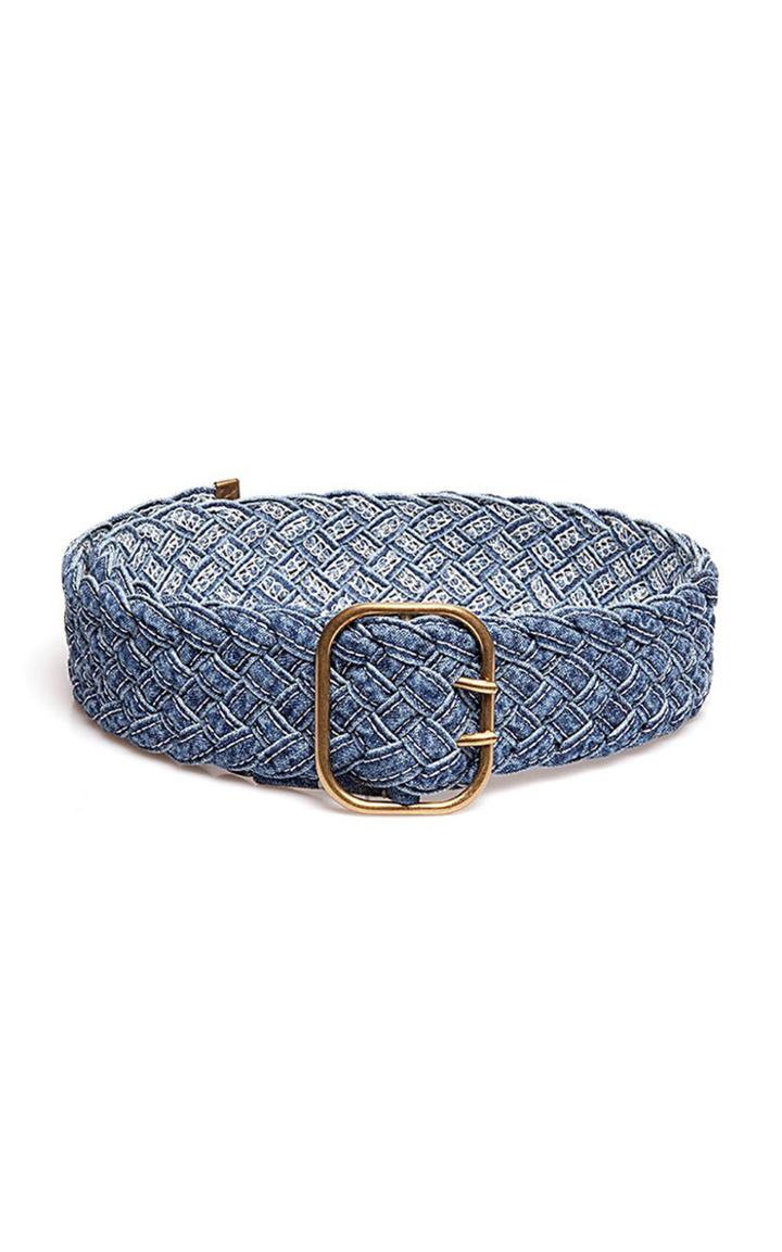 Philosophy Di Lorenzo Serafini Woven Cotton-chambray Belt