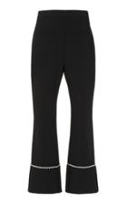 Moda Operandi Ellery Empiricism Crochet-trimmed Crepe Cropped Pants Size: 36
