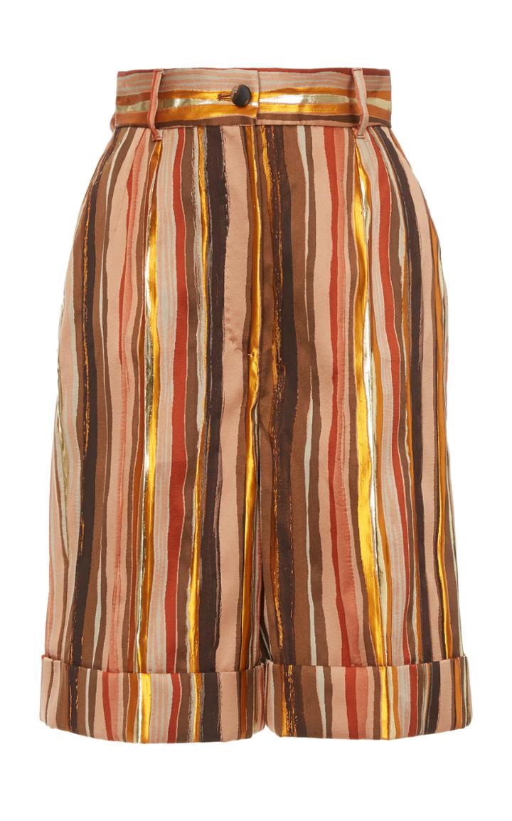 Moda Operandi Dolce & Gabbana High-rise Stripe Shorts Size: 38