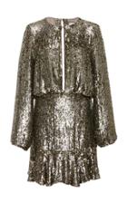 Alexis Tamera Silver Sequin Mini Dress