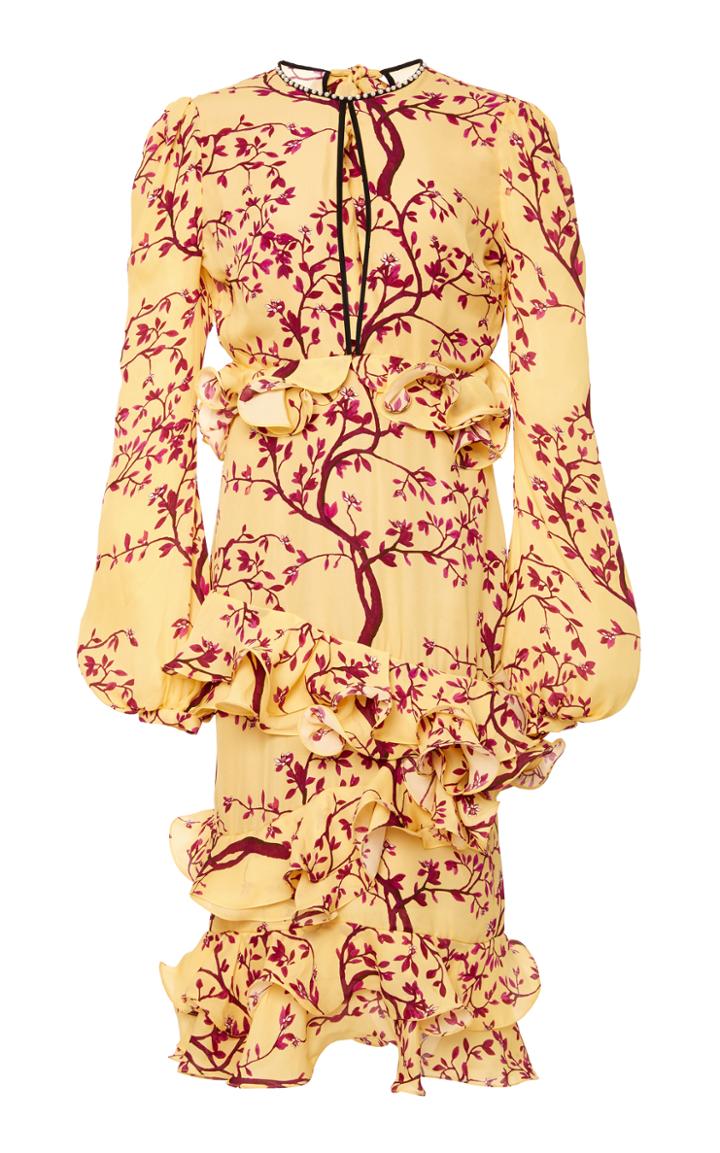 Johanna Ortiz M'o Exclusive Golden Years Silk Double Georgette Dress