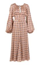 Moda Operandi Silvia Tcherassi Lottie Tie-accented Cotton Dress