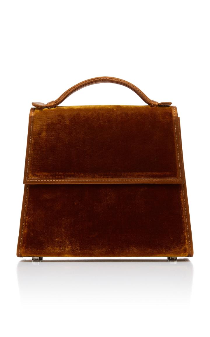 Hunting Season Velvet And Satin Top Handle Bag