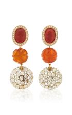 Lulu Frost One-of-a-kind Vintage Crystal Dome Drop Earrings