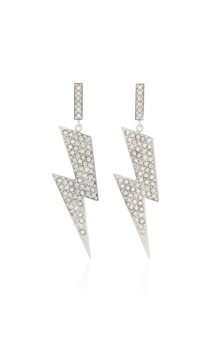 Moda Operandi Isabel Marant Silver-tone Swarovski Crystal Earrings