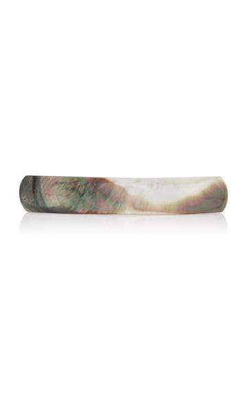 Lorenzi Milano Rectangular Mother-of-pearl Hair Clip