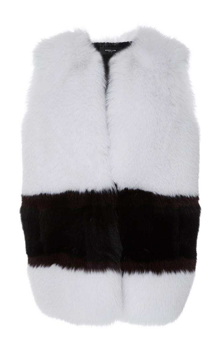 Derek Lam Collarless Fur Vest