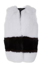 Derek Lam Collarless Fur Vest