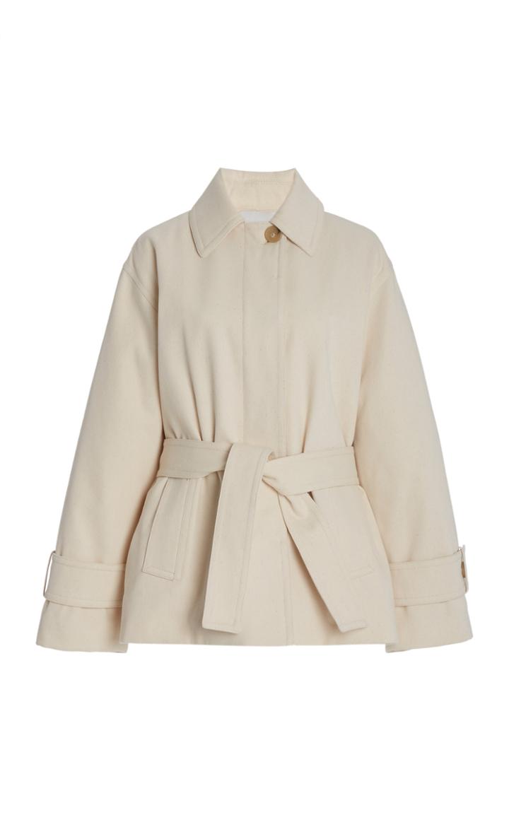 Moda Operandi Vince Belted Cotton-blend Jacket