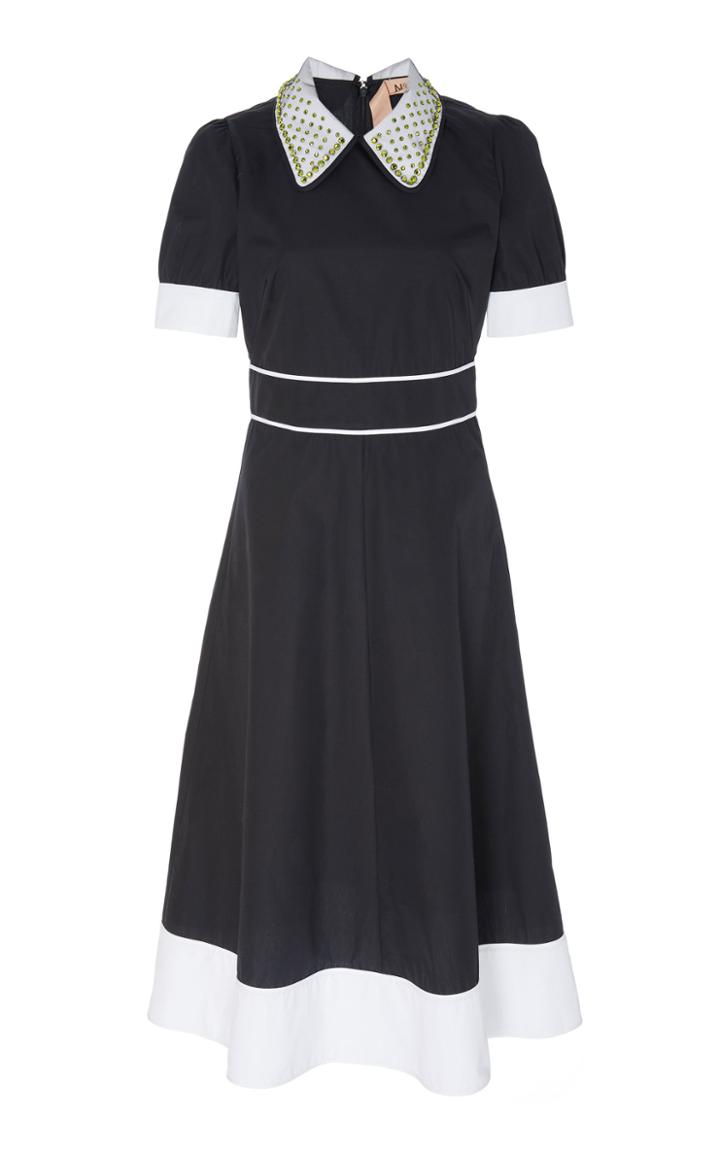 N 21 N&deg;21 Lidia Embellished Collar Midi Dress