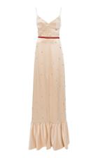 Markarian Arabian Song Beaded Silk Gown