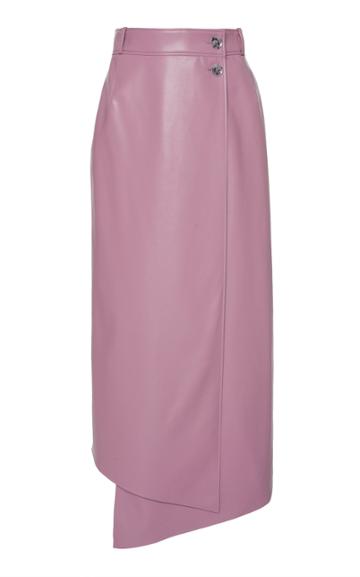 Eron Lucilla Faux Leather Wrap Skirt