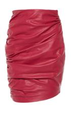 Dundas Leather Mini Skirt