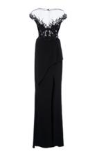 Pamella Roland Lace Cutwork Gown