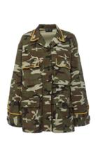 Nili Lotan Wren Brand Cotton Camo Jacket