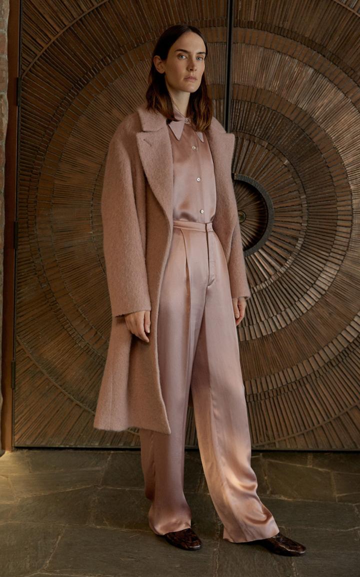 Moda Operandi Vince Liquid Shine Satin Straight-leg Pants
