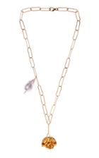 Alighieri The Refrain Of The Night Pearl 24k Gold-plated Necklace